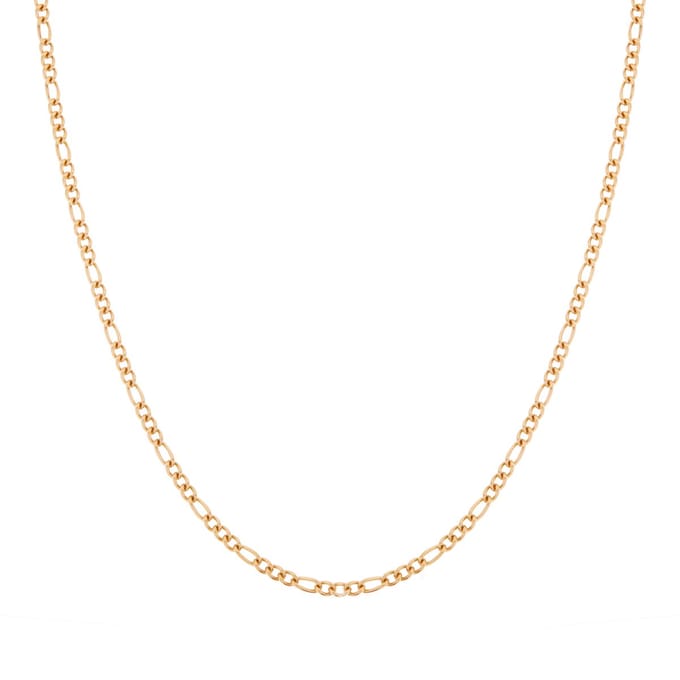 Essentialistics - Ketting basic open gemixte schakels - Volwassenen - Goudkleur - Stainless steel (verkleurt niet) - Verlengkettinkje