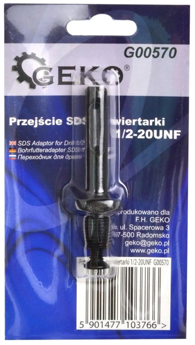 GEKO SDS Plus booradapter - universele aansluiting - robuust ontwerp