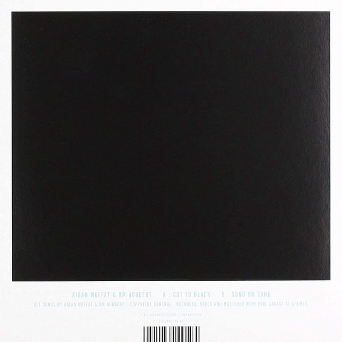 Aidan Moffat & RM Hubbert - Cut To Black (7" Single)