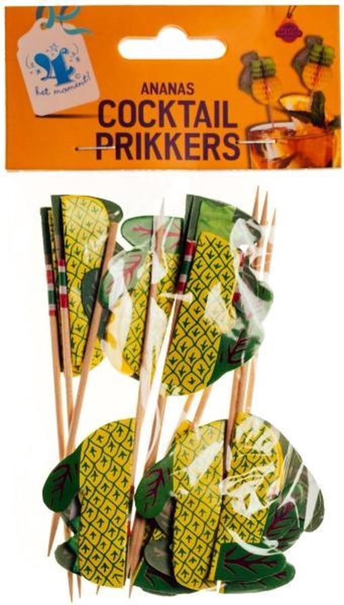 Cocktailprikkers ananas 12 stuks