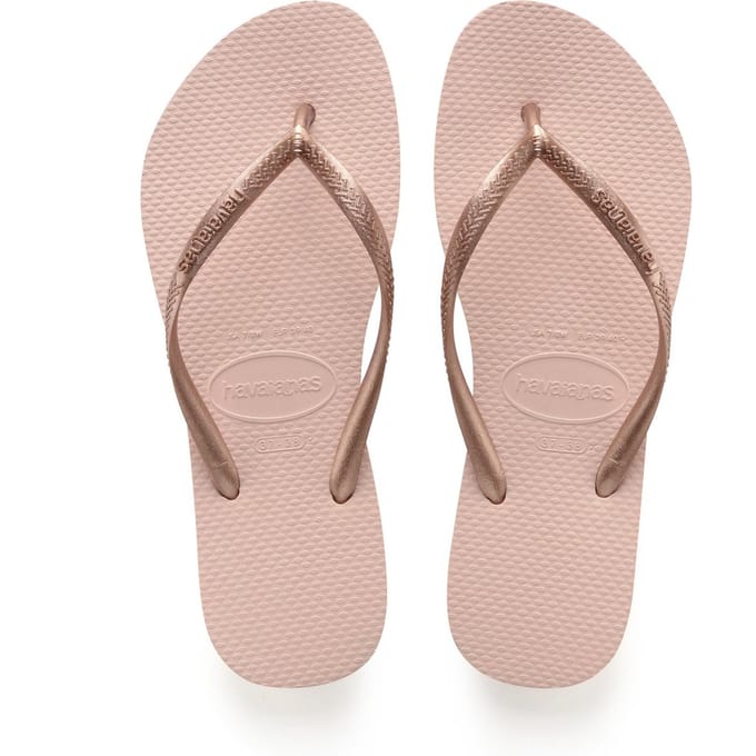 Havaianas Slim Slippers en Sandalen Dames - Roze - Maat 33/34 - Plastic