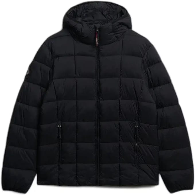 Superdry - Fuji Lite Gewatteerde Jas Met Capuchon - Heren - Gewatteerde jassen