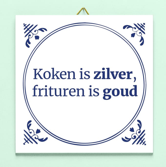 Tegeltje Koken is zilver van Ditverzinjeniet