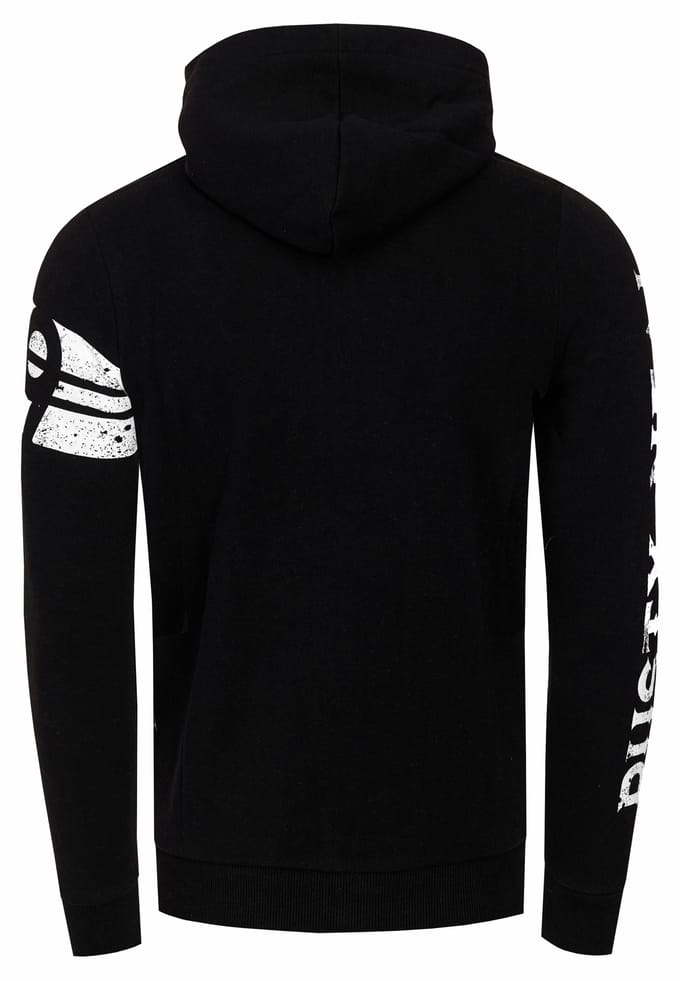 Sweatvest met prints aan de voorkant