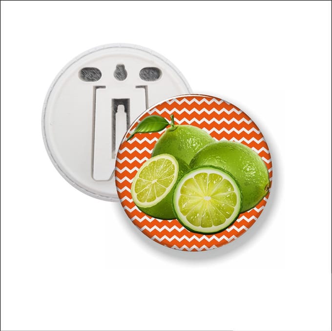 Button Met Clip - Fruit