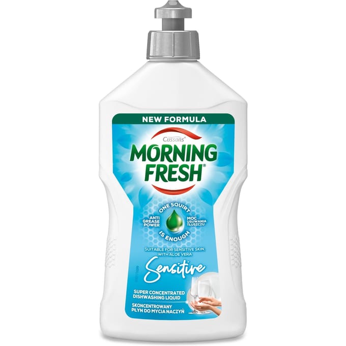 Cussons Morning Fresh Geconcentreerd Afwasmiddel - Sensitive 400 Ml