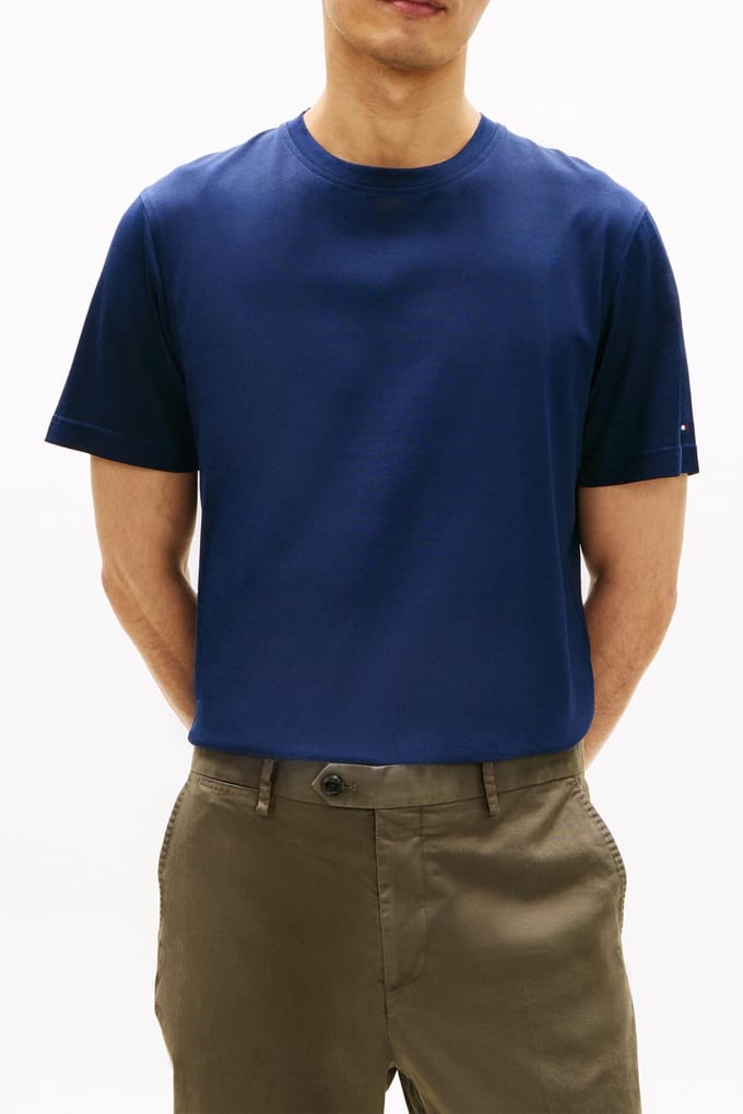 Tommy Hilfiger Dc Essential Tee Navy Iris Taglia: M | Magliette basic Outlet | Uomo | Viola
