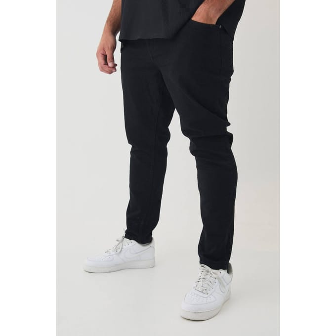 Plus Essential Skinny Fit Jeans | True Black | Size 56