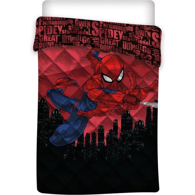 SpiderMan Sprei Great Power - Eenpersoons - 140 x 200 cm - Polyester