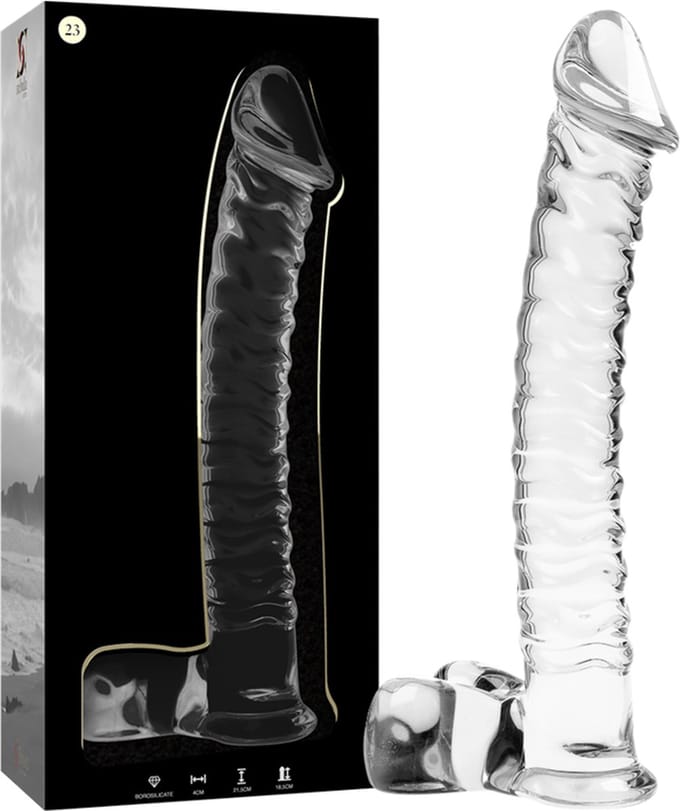 Nebula Series Transparante Borosilicaat Glas Anal Plug