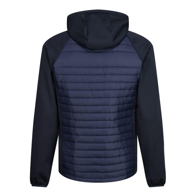 Regatta Heren Navigate Quilted Hybride Jas (Marine/Seal Grijs)