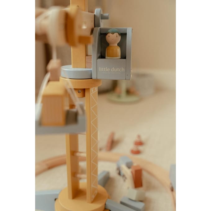 Little Dutch kraan set met treinbaan fsc