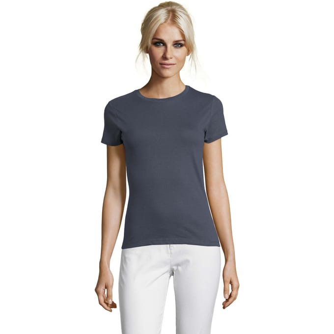 SOLS Dames/Dames Regent T-Shirt (Muis Grijs Effen)