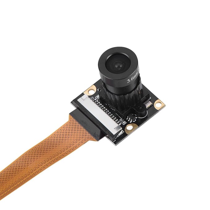 Module de caméra de vision nocturne 5 MP avec 2 lumières de remplissage pour Raspberry Pi Zero gray