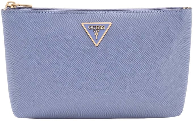 GUESS accessoiretas Laurel II Wristlet Pouch Grey Blue blauwgrijs