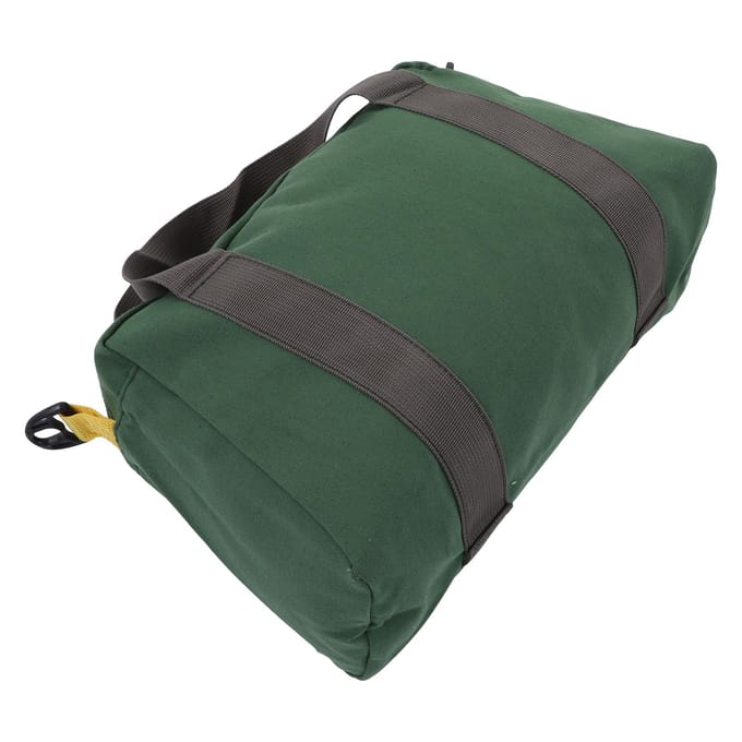 Sac à outils à large ouverture portable en toile imperméable à haute capacité de rangement sac à main pour techniciens 12 Inch black