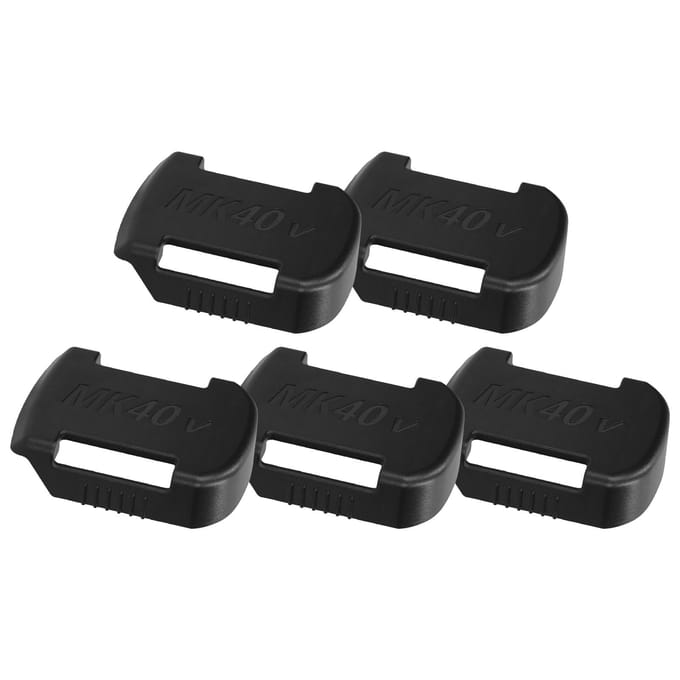 5 stuks vervangende batterijhouder voor Makita 40V lithium-batterij wandclip riemtype batterij 5 PCS & Type 2 zwart