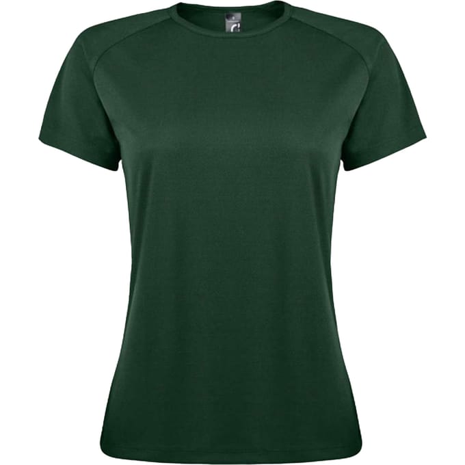 SOLS Dames/Dames Sportief Raglan T-shirt (Bosgroen)