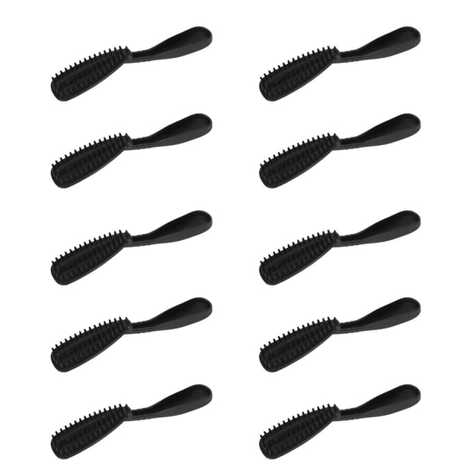 10 STUKS Haarkleurborstel Haarkleuringskam Applicator Draagbaar voor Thuis Schoonheidssalon black