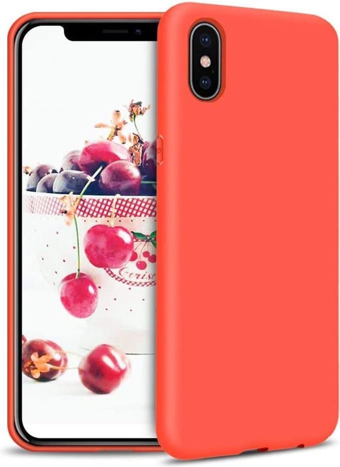 HB Hoesje Geschikt voor Apple iPhone XS Max - Rood - Siliconen Back Cover