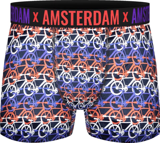 Boxershort - Heren - 2 pack - Amsterdam - Fiets maat L