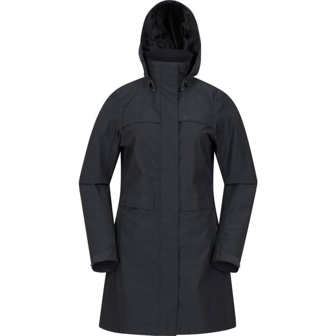 Mountain Warehouse Dames/Dames Cloudburst Textured Waterdichte Jas (Zwart)