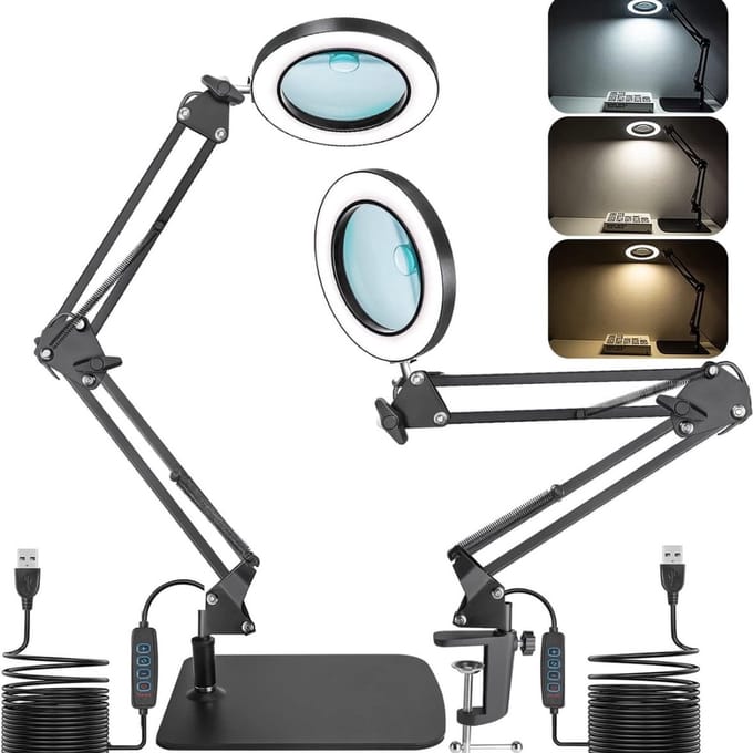 Loeplamp - Loeplampen - Loeplamp met Led Verlichting - Loep Lamp