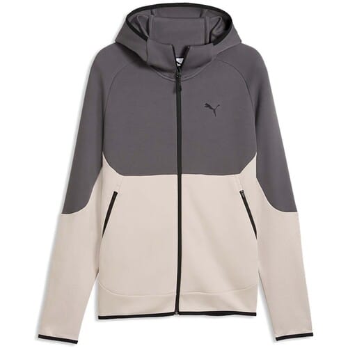 Puma Pumatech Slim Elevated Full-Zip Hoodie Dk Sweat - Sportswear - Volwassen
