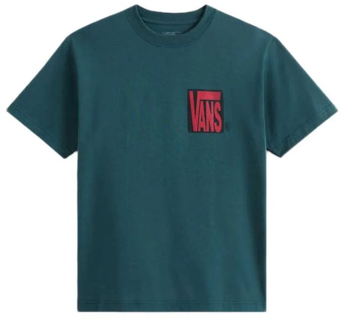 Vans Stretch Stack Crackle T-shirt Met Korte Mouwen Groen S Man