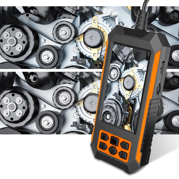 Industriële endoscoopcamera met dubbele camera 1920*1080P/2592*1944P 8 LED-licht IP68 waterdicht veelkleurig