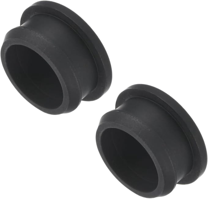 Gatstoppen Set - Afsluitpluggen Rubber - Gaten Afdichten - Klikbaar Ontwerp - 28 mm Diameter - Zwart