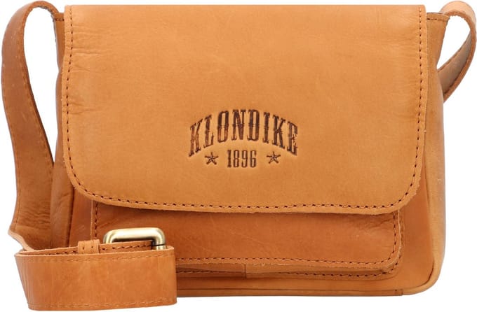 KLONDIKE 1896 Leren Schoudertas Rush Monika Shoulderbag Cognac Bruine