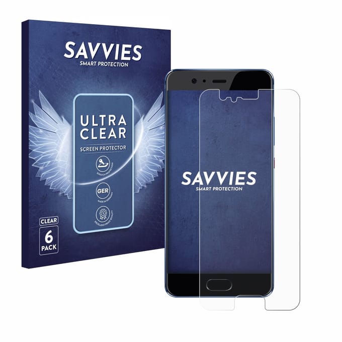 Savvies - Screenprotector voor Huawei P10 - Folie Beschermfolie transparant 6 Stuks
