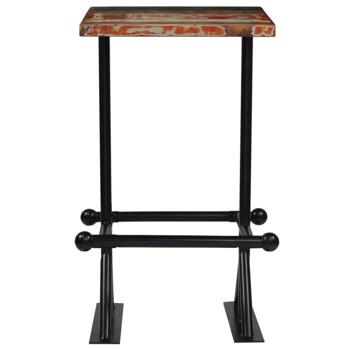 vidaXL - 3-delige - Barset - massief - gerecycled - hout - meerkleurig