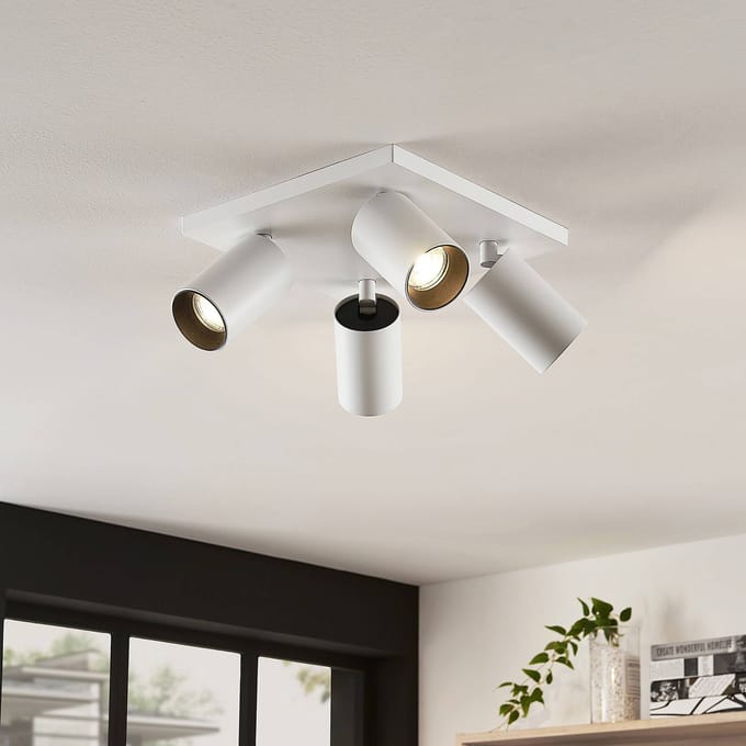 Arcchio - buitenspot - 4lichts - aluminium - H: 12.5 cm - GU10 - wit