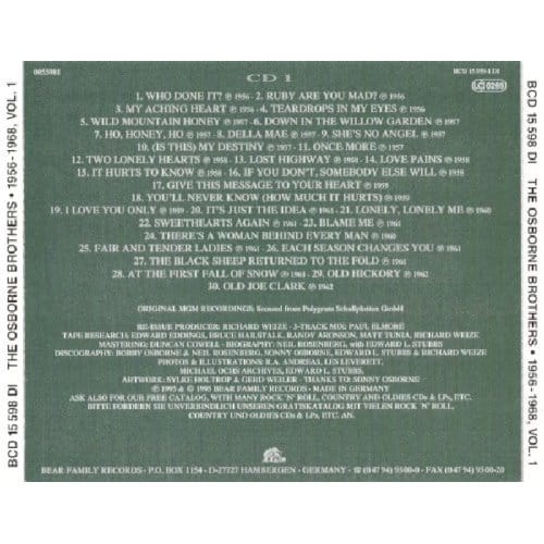 Bluegrass 1956-1968 - Osborne Brothers