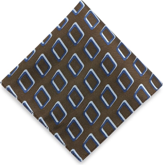 We Love Ties - Pochets - Pochet Fantastic Frames - bruin / blauw / lichtblauw