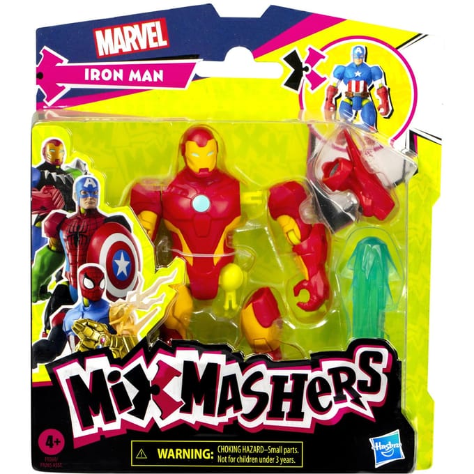 Hasbro Avengers speelgoedfiguur Iron Man MixMashers 12 cm superheld.