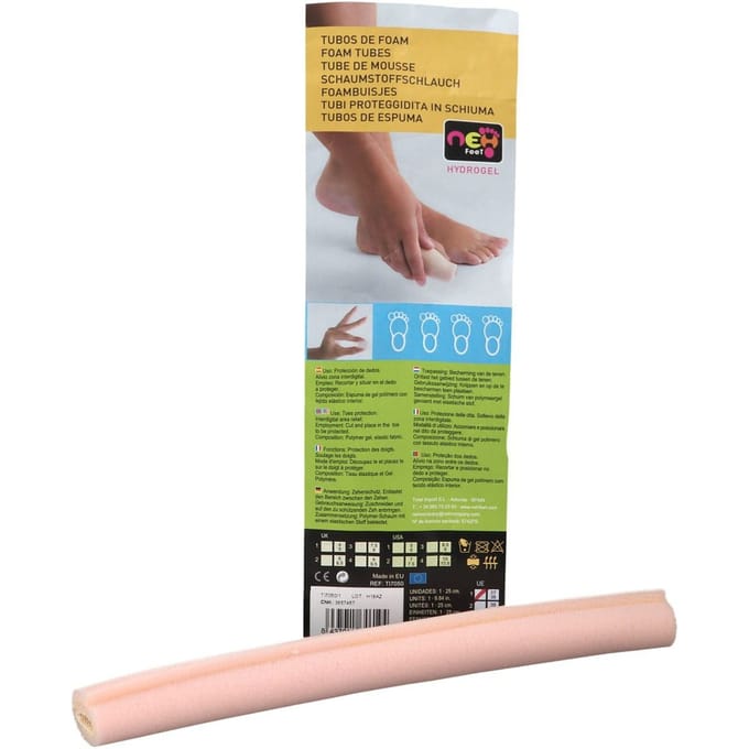 NEH Feet Foambuisje Diameter 1,5cm Lang 24,5cm 1 Verband(en)