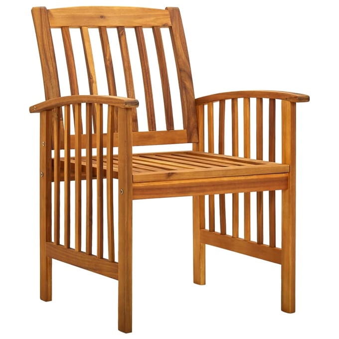 vidaXL - Tuinstoelen - 2 - st - met - kussens - massief - acaciahout