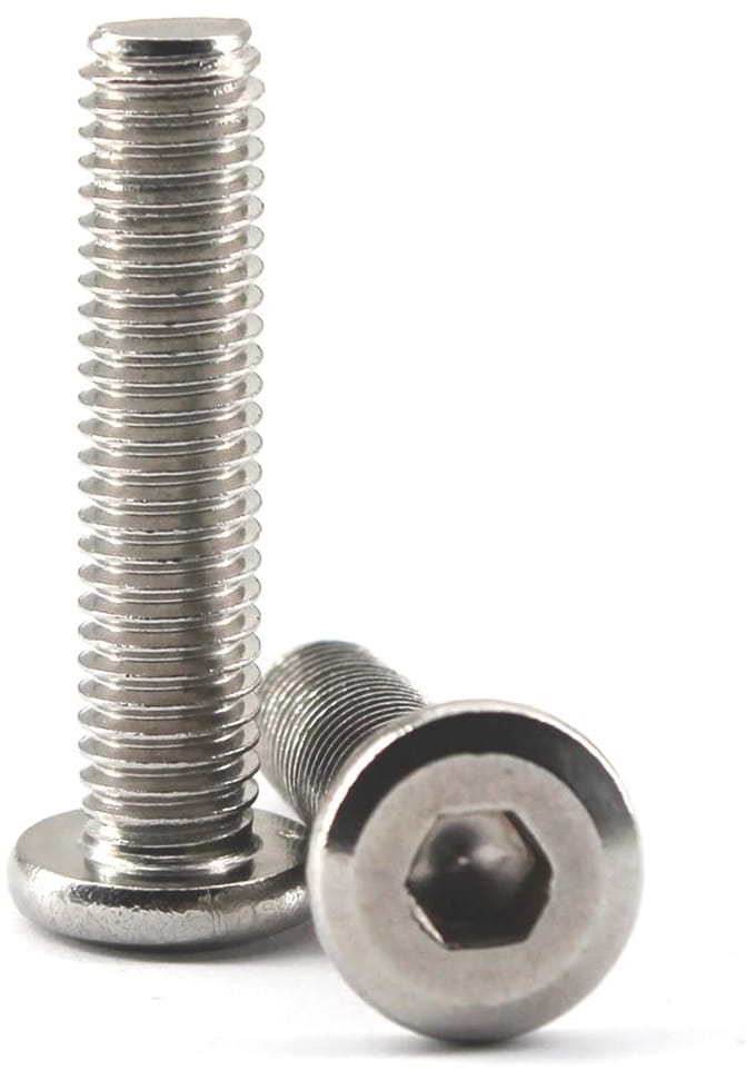 Allecto - M6x40 Hex Socket Flat Head Screw - Schroeven - Duurzaam en sterk - Zilver - Meubelschroeven - Perfect voor meubels en constructies - ..