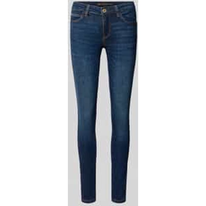 Slim fit jeans van katoenmix model 'Curve'