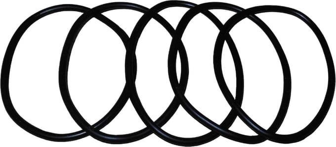 Elastiek rubber zwart