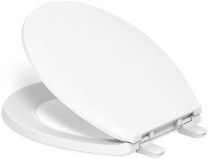Toiletbril - WC bril - Badkamer Vernieuwen - Quick-Release Scharnieren - Rond - Wit