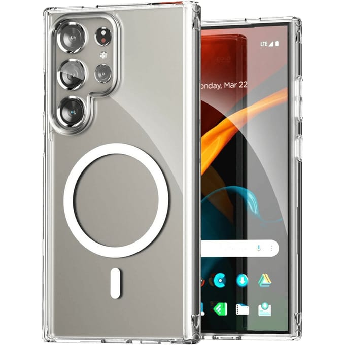 Vili Samsung Galaxy S24 Ultra MAG-C Premium Cover Transparant