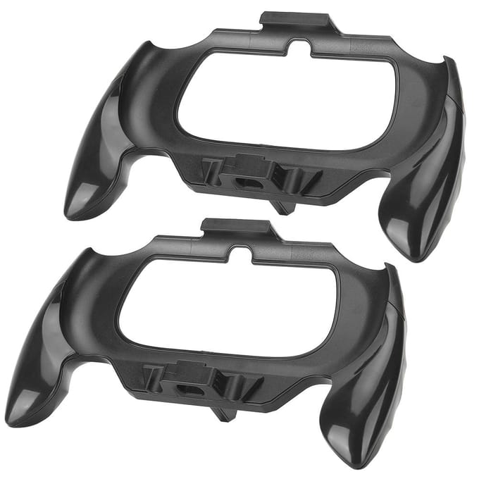 2 Pièces Manette Guidon Poignée Support Accessoire pour Sony PSV2000 pour PSVITAnoir noir