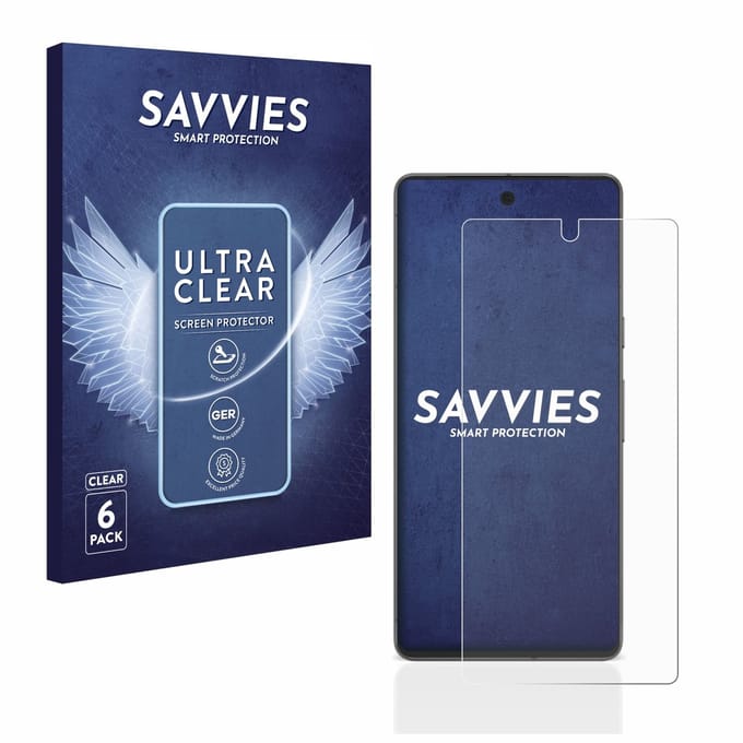 Savvies - Screenprotector voor Google Pixel 7 - Folie Beschermfolie transparant 6 Stuks