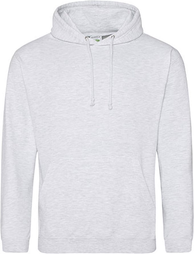 AWDis Just Hoods / Ash ( Heather Grey ) College Hoodie size M