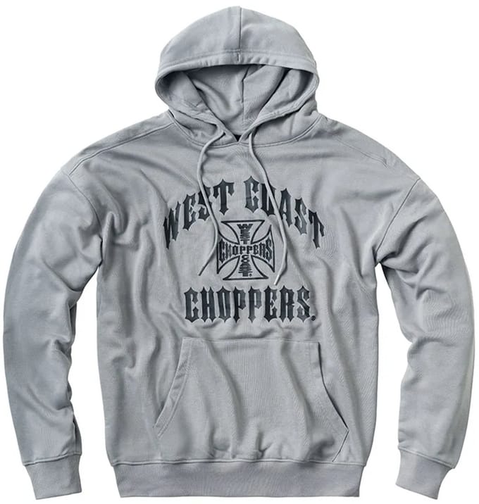 West Coast Choppers Iron Oversized Hoodie Grijs XL