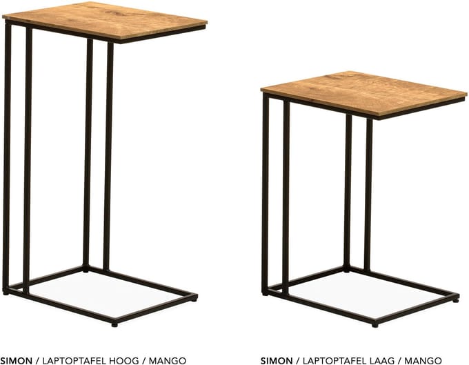 Maxfurn - Laptoptafel | hoogte 77cm | Zeer krasvast | Kleur: Mango